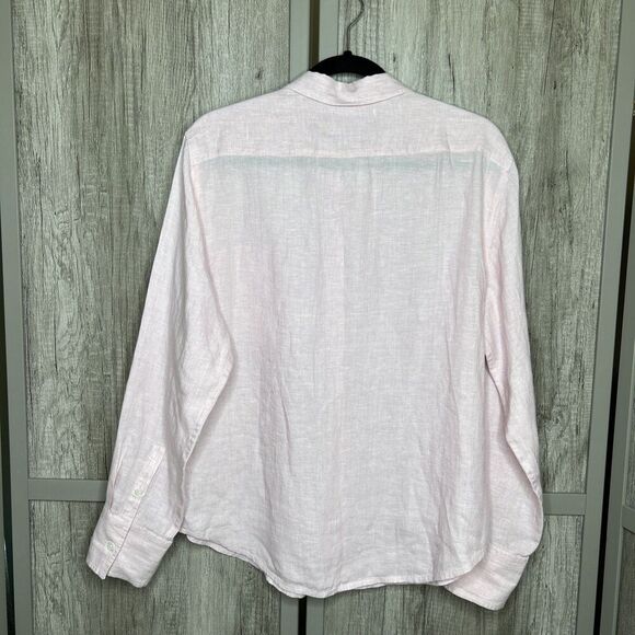 J Crew Garcon Classic Shirt in Baird McNutt Irish linen Size 10 Pink - Picture 8 of 8